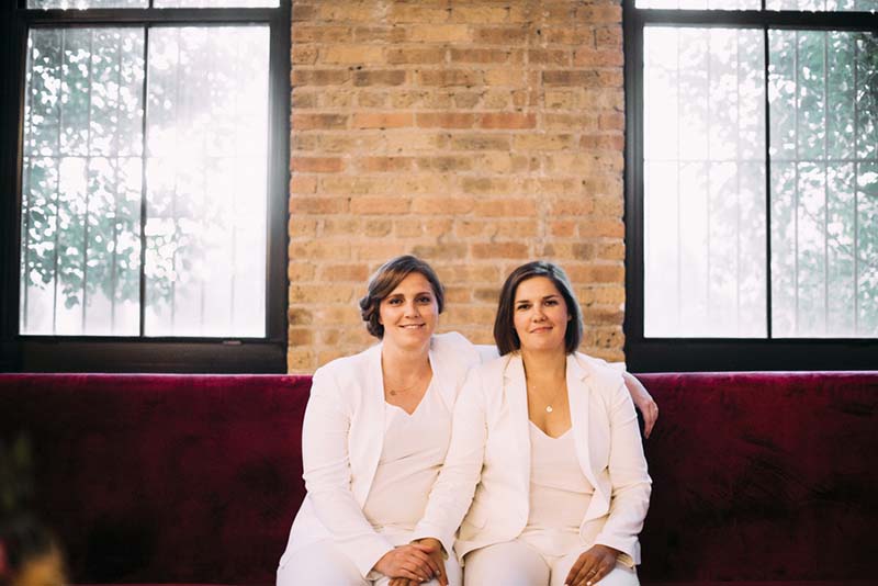 Chicago Loft Lesbian Wedding