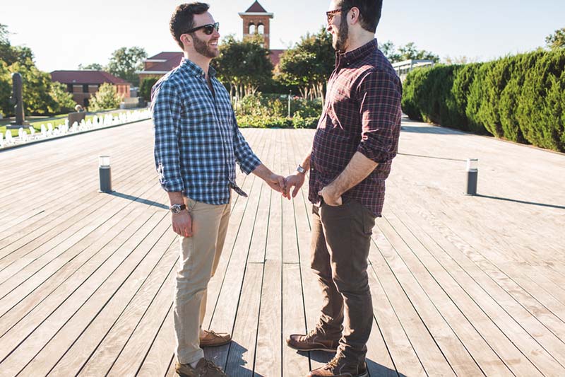 stylish richmond gay engagement
