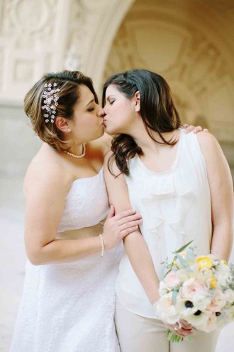 San Francisco city hall lesbian wedding