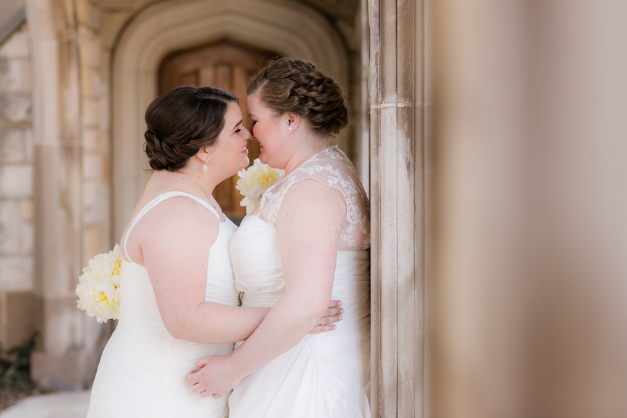 Illinois Yellow And Blue Lesbian Wedding