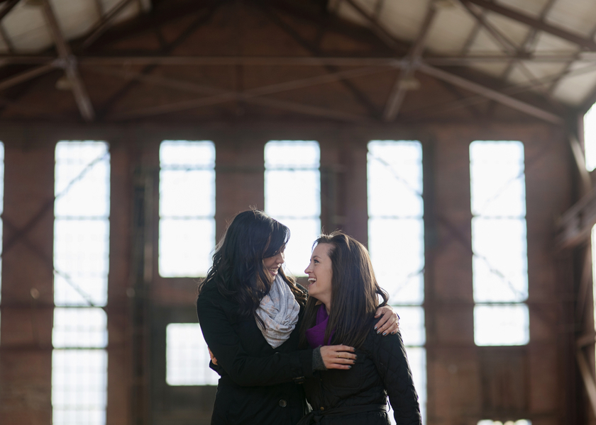 Washington, D.C. Navy Yard Lesbian Engagement