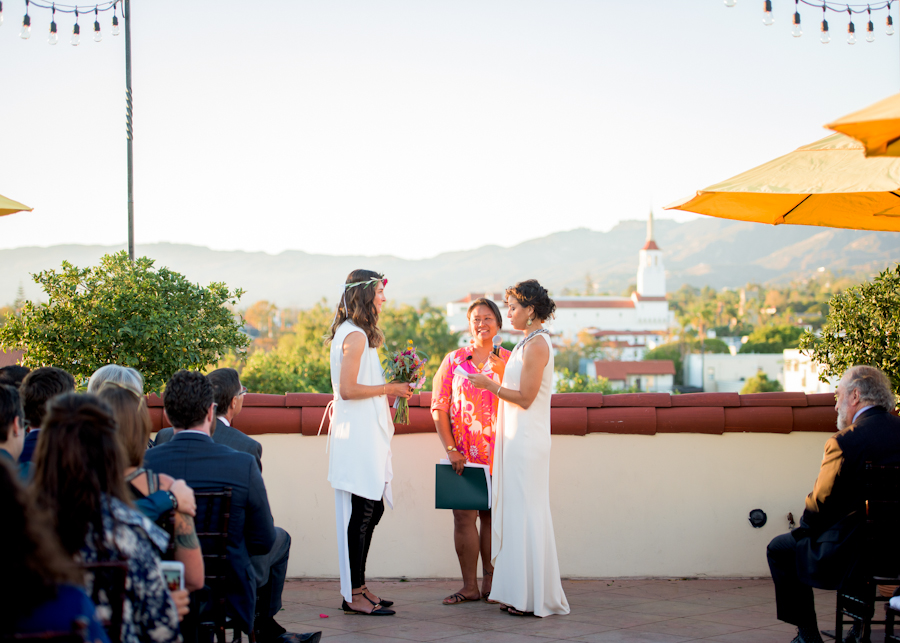 California Villa Modern Lesbian Wedding