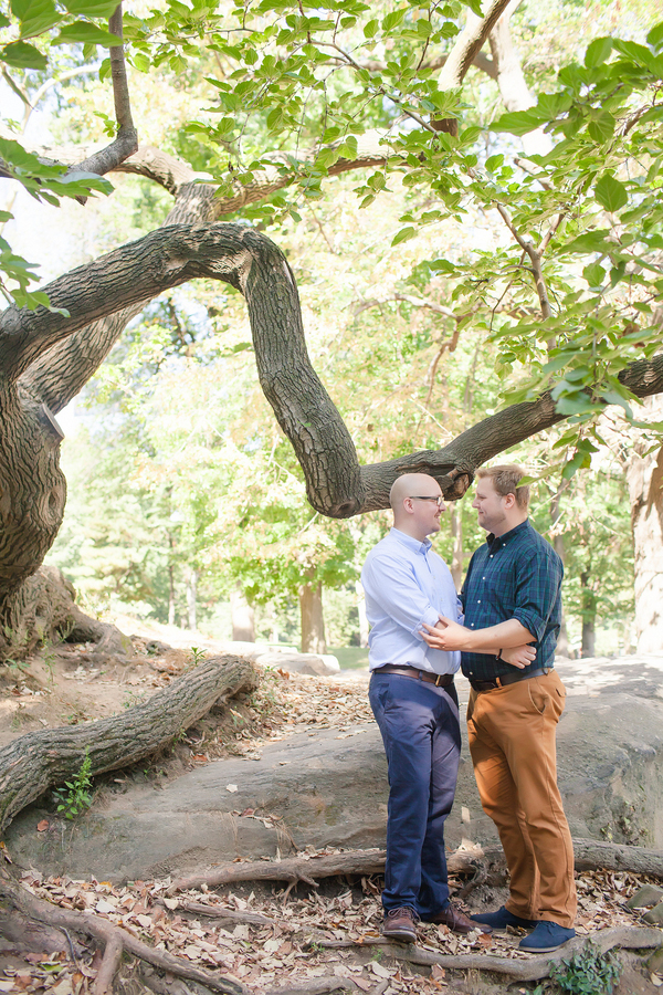 Classic New York City Central Park Gay Engagement