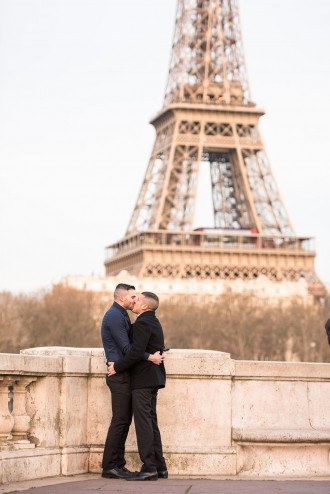 Sunset proposal in Paris