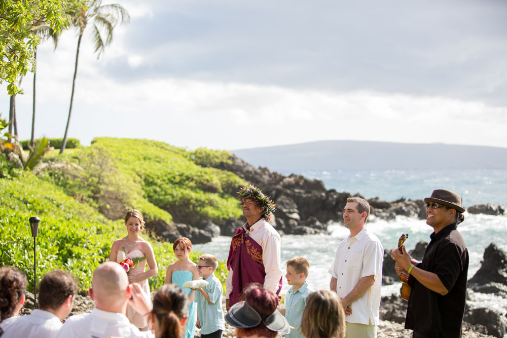 Tropical island celebration in Maui
