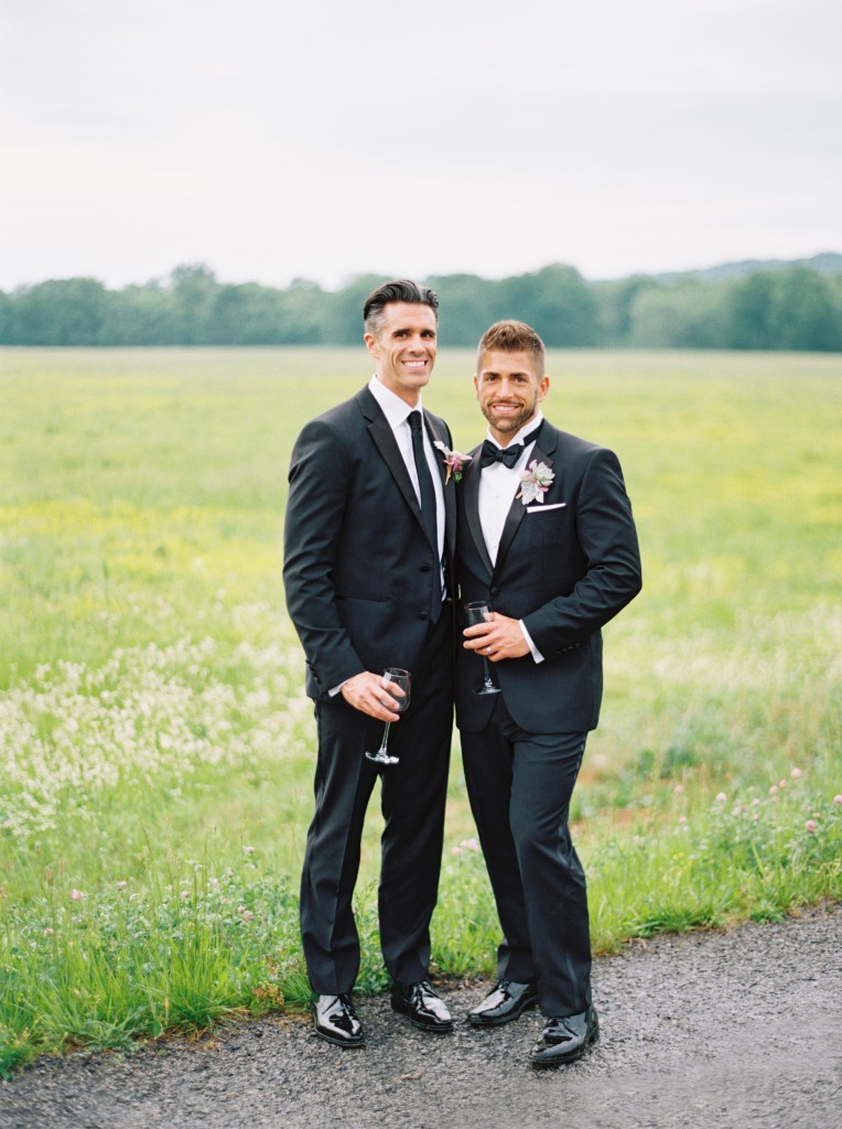 Vineyard wedding in Nashville Tennessee grooms