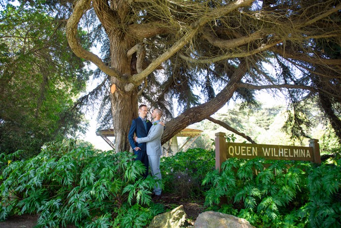 Golden Gate Park wedding with a gay musical surprise