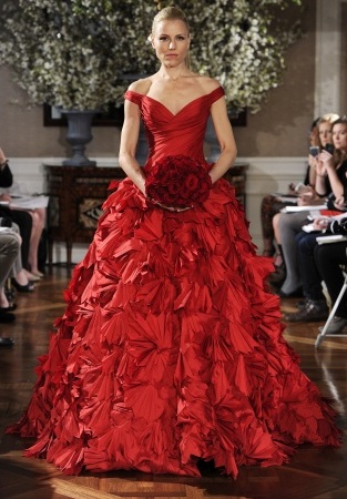 red wedding dress dress