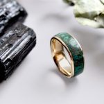 Chrysocolla and Gold Band 
