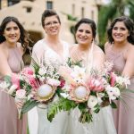 Brides and their bridesmaids