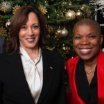 LBT Stacey Stevenson, CEO Family Equality with Kamala Harris celebrating the Holidays 2021