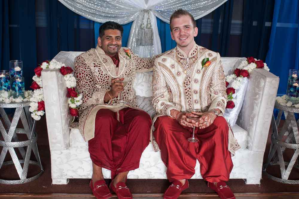 Watch Neil and Elias’ Traditional Indian LGBTQ Interracial Wedding