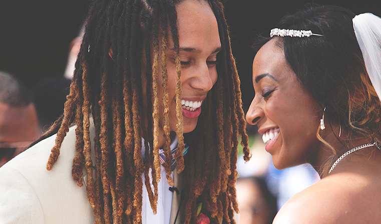 Brittney Griner and Glory Johnson Marry on Phoenix Mountain