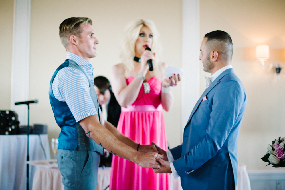 Beverly Hills Glam Wedding with Taylor Dayne Singing and a Drag Queen Officiating