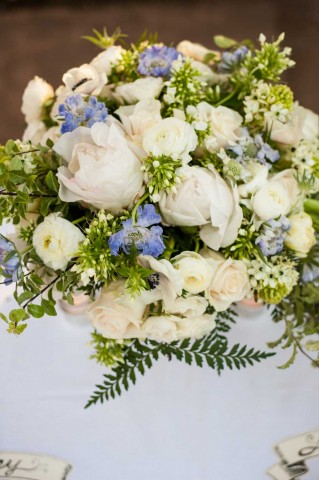 Outdoor Mountain Wedding with Green and White Elements