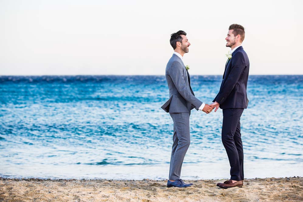 Destination Island Wedding In Mykonos Greece Equally Wed Modern
