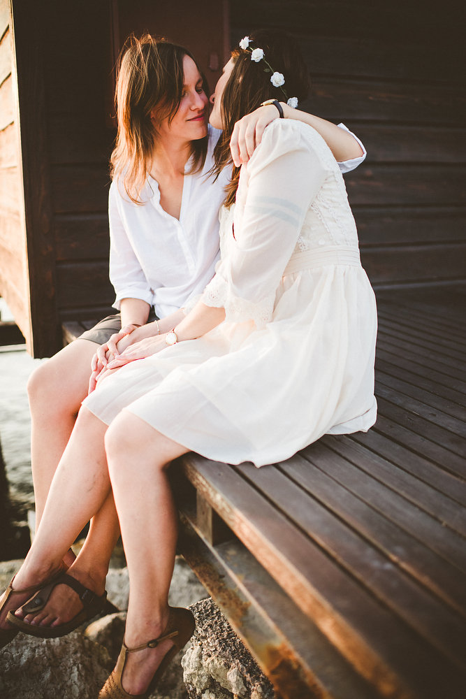 Prevented From Legal Marriage Italian Lesbians Have Formal Love Photo Session 