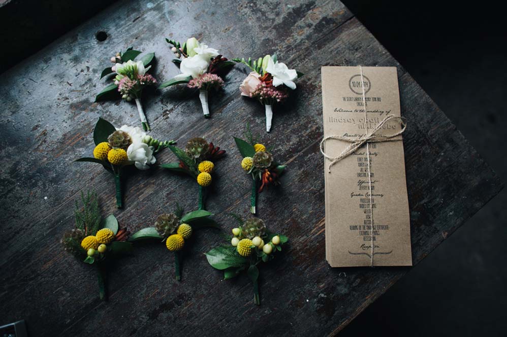 Boutonnieres and bouquets