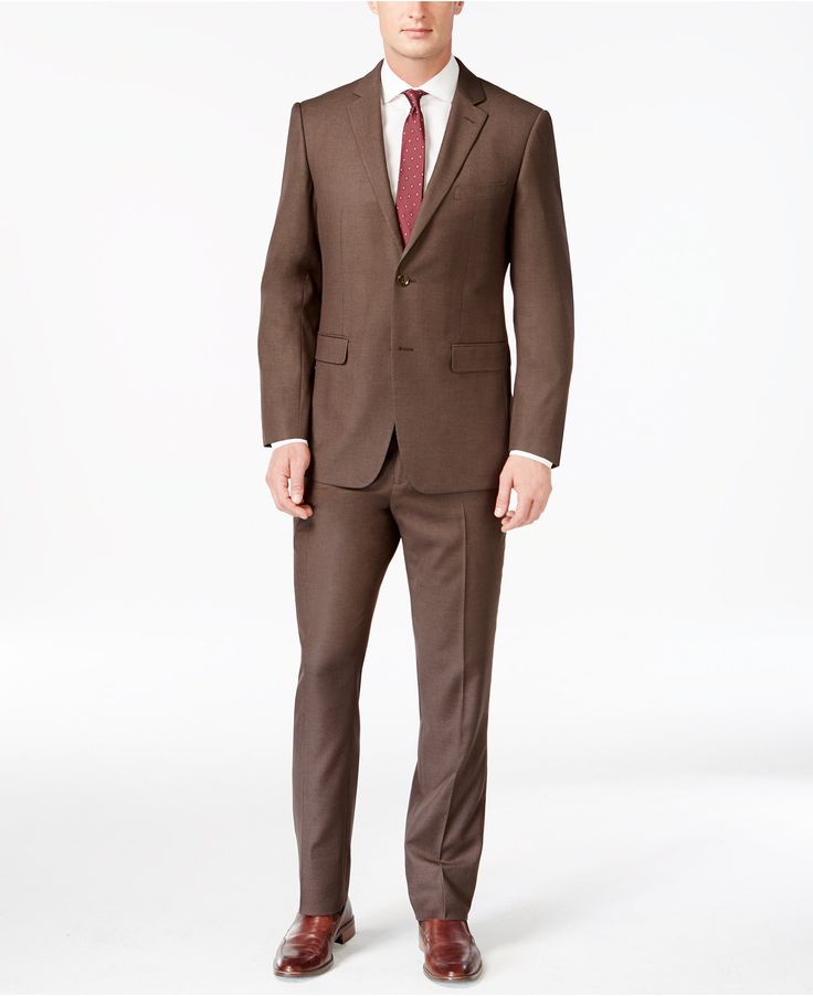 perry-ellis-slim-fit-brown-suit