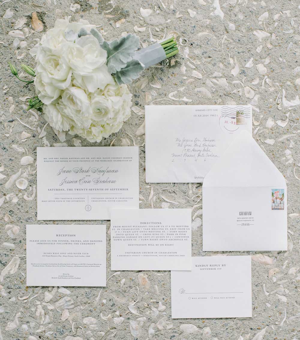 white-wedding-invitation-stationery