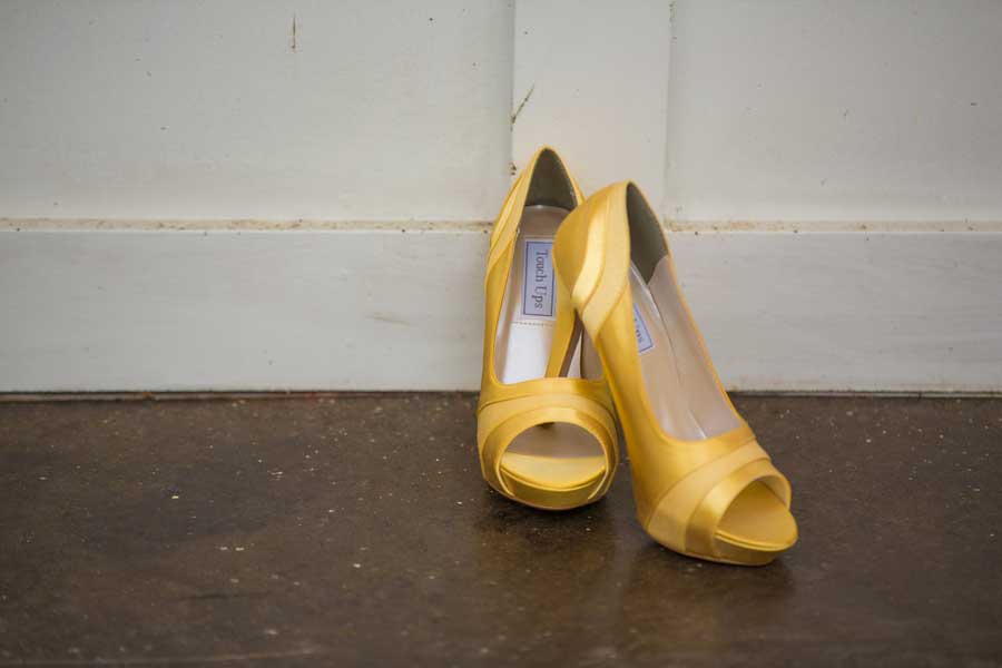 lake lesbian wedding South Carolina yellow shoes
