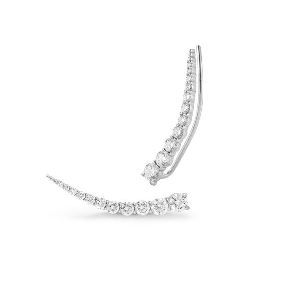Jade Trau Luna 18k Gold and Diamond Earring Cuffs $4,730.00 bridal jewelry