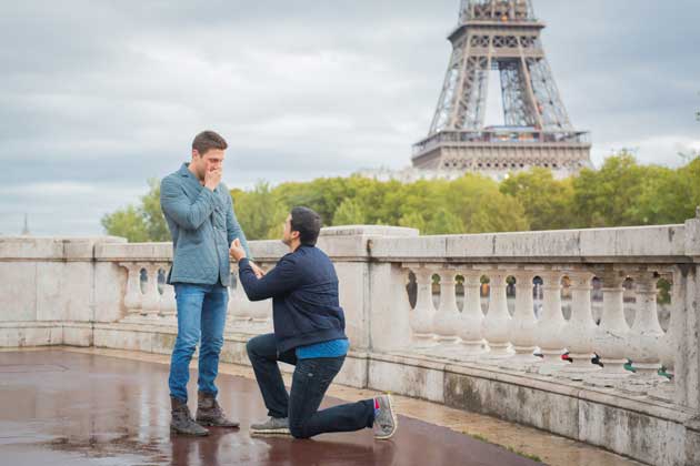 Surprise Eiffel Tower Proposal for ABC News’ Gio Benitez and Tommy DiDario