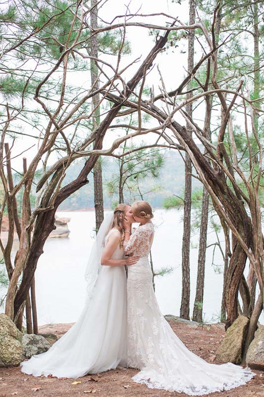 State Park Georgia Lesbian Wedding Equally Wed Modern