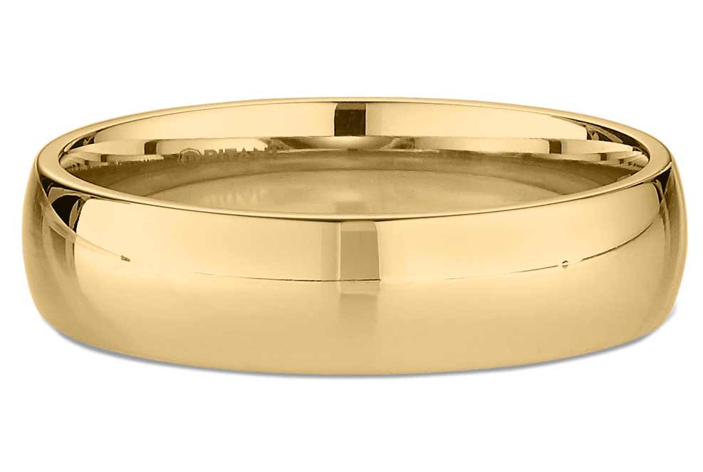 Bill Clinton: hopeful First Gentleman, Men’s Wide Domed Yellow Gold Wedding Ring, $835,      Ritani