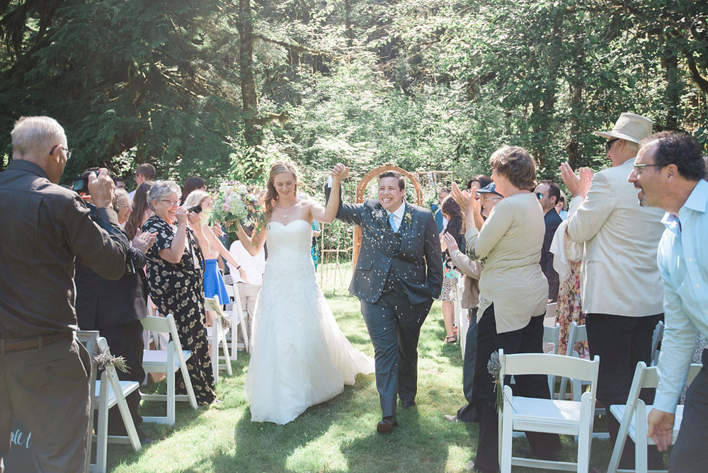 Whimsical outdoor wedding in the Pacific Northwest