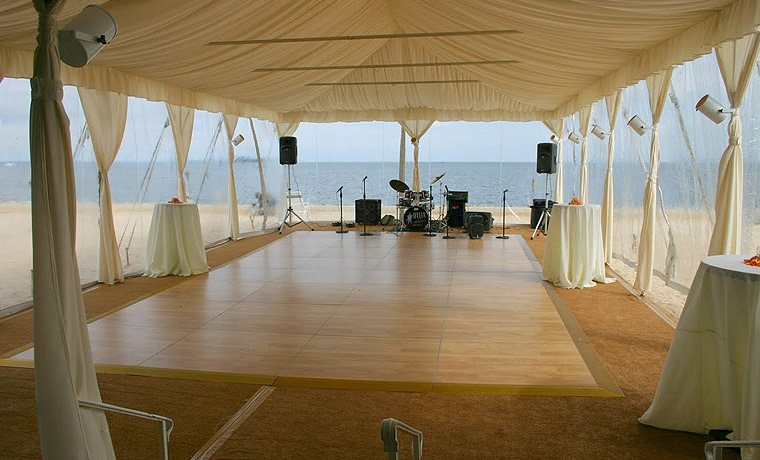 floor design floor rental for beach wedding