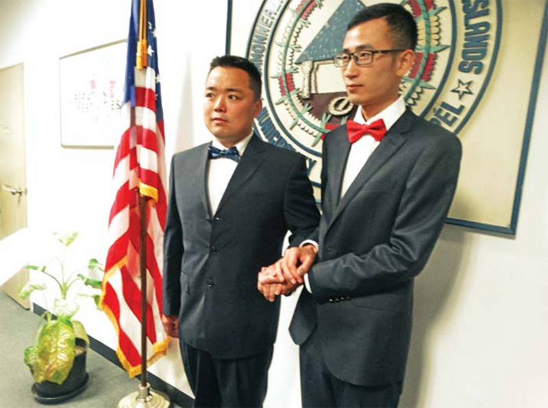 Same-sex marriages of Chinese tourists