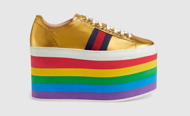 Love designer? Gucci pride themed sneakers are here