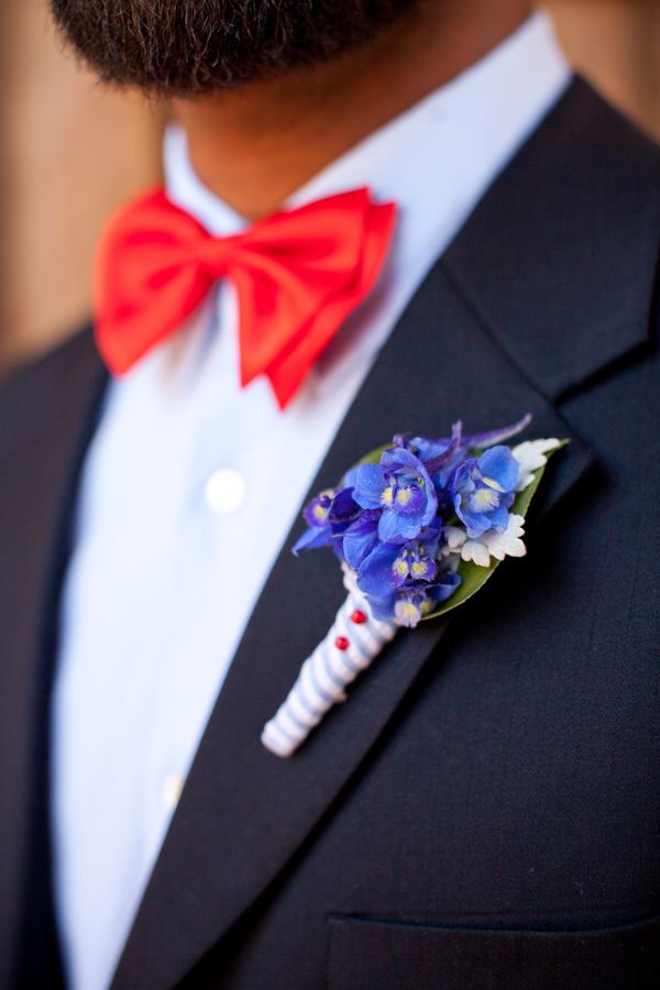 Patriotic red, white and blue wedding ideas