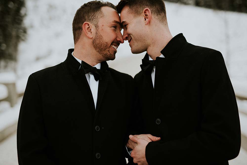 Intimate Winter Mountain Wedding | Equally Wed - LGBTQ Weddings