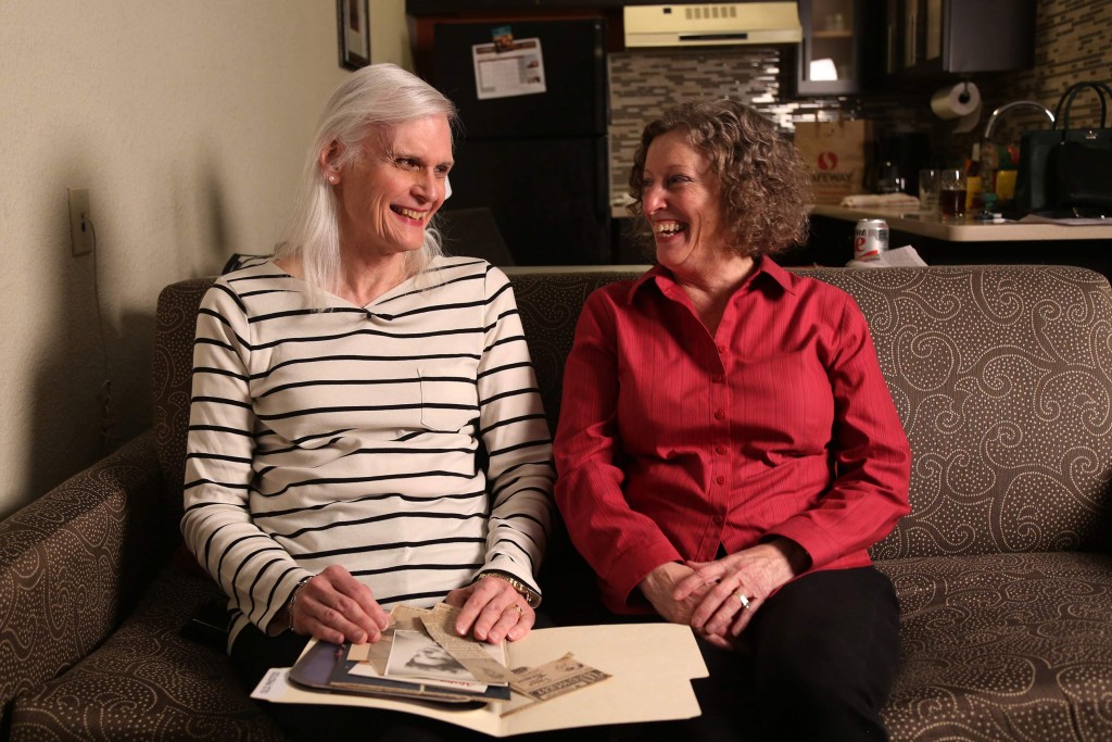 elderly transgender couple