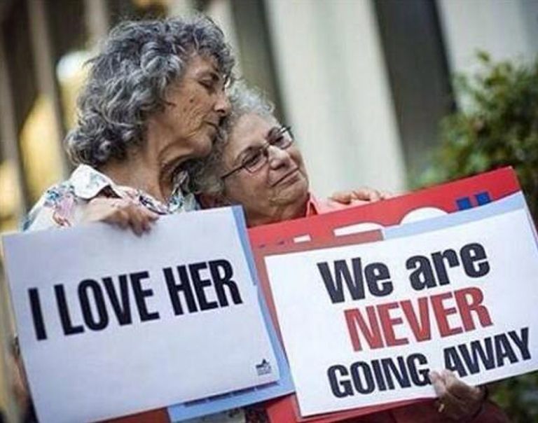 Love is love at any age, elderly couples in love