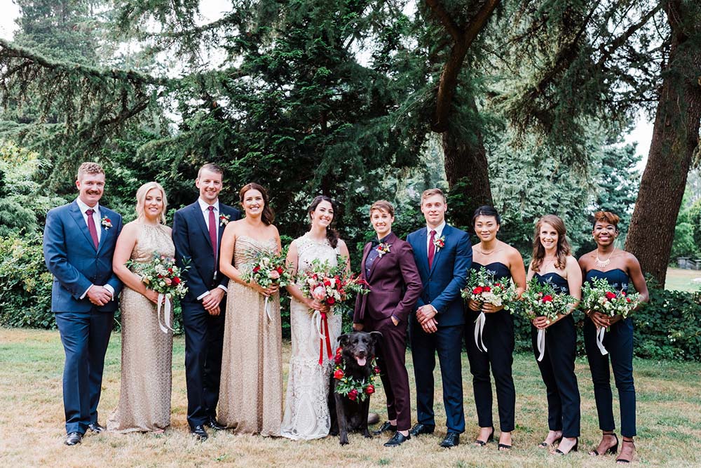British Columbia garden wedding