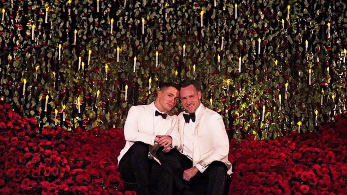 Colton Haynes and Jeff Leatham married this weekend
