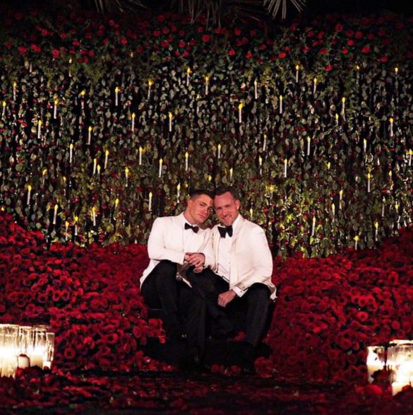 Colton Haynes and Jeff Leatham married