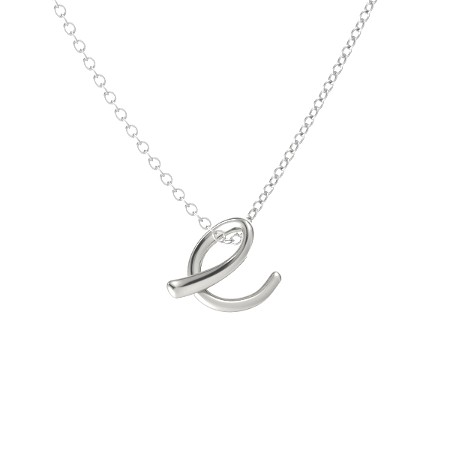 Love letters: create your own necklace with an initial of your choice in platinum, 14k gold, yellow, rose or sterling silver. | As shown: $212 (was $265)