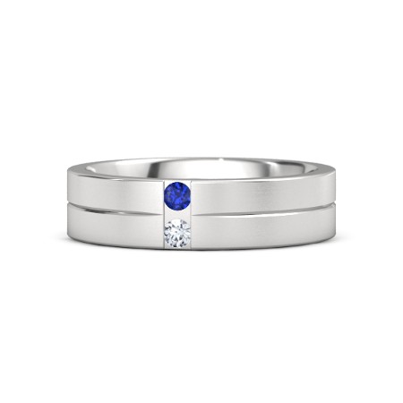 Snake eyes band with sterling silver and blue sapphire | As shown: $320 (was $400)