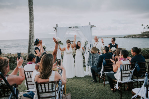 Nautical Hawaii destination wedding