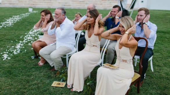 guests will no longer cover ears at australian weddings