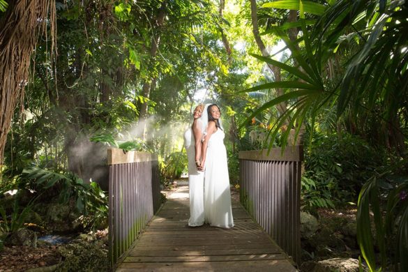 Botanical garden wedding in Florida