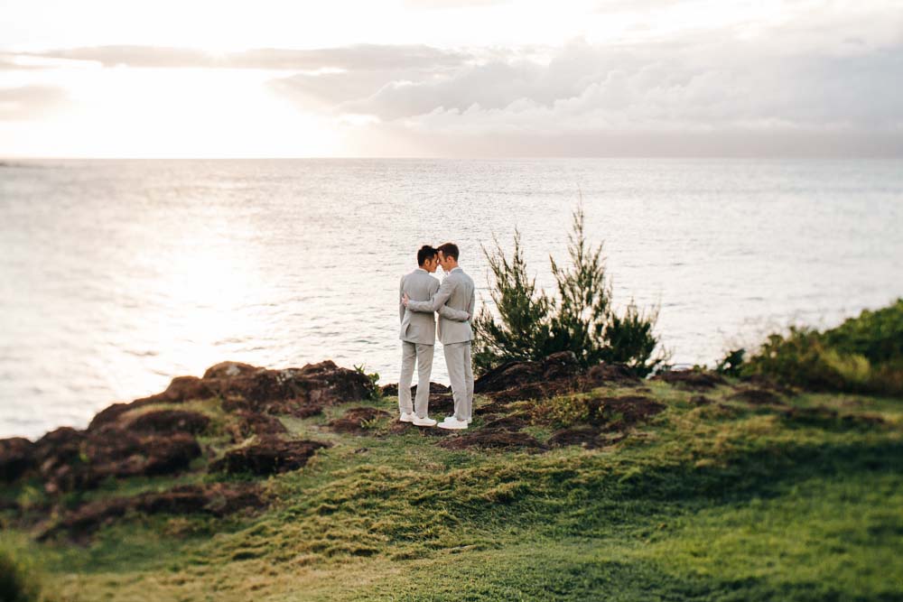 Luxury Maui cliff wedding