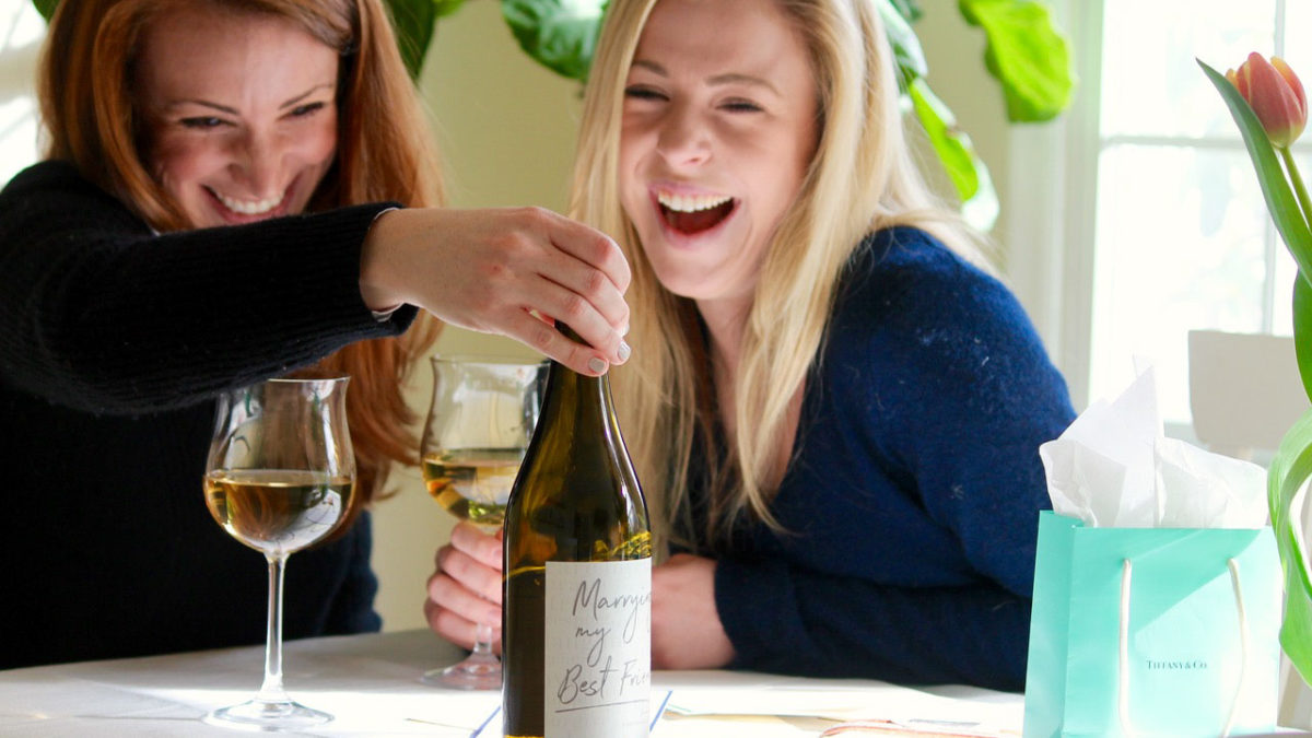 Life is Grand Wines offers delicious wedding wine with celebratory gender-neutral wedding labels