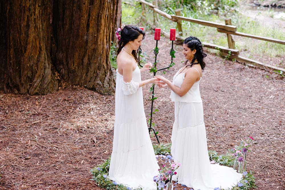 Redwood Forest Fairy Tale Lesbian Wedding Equally Wed 13 Equally