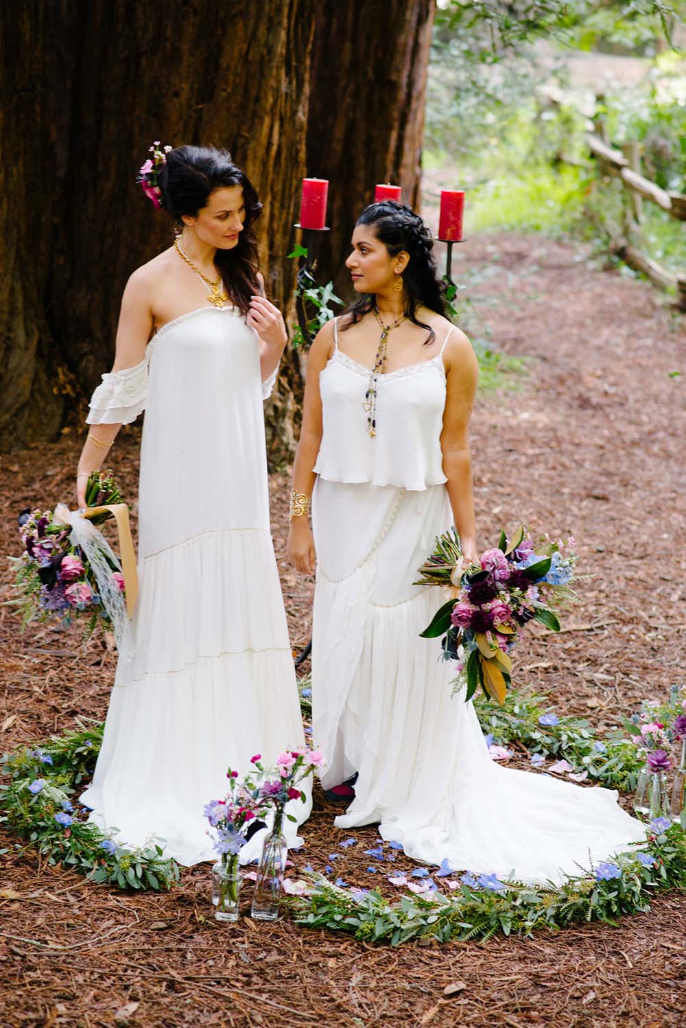 Redwood Forest Fairy Tale Lesbian Wedding Equally Wed 19 Equally