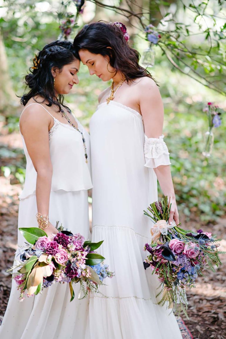 Redwood Forest Fairy Tale Lesbian Wedding Equally Wed 39 Equally Wed Modern Lgbtq Weddings